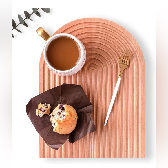 New Arch design tray wooden decorative servings tray cutting charcuterie board - Picture 3 of 13